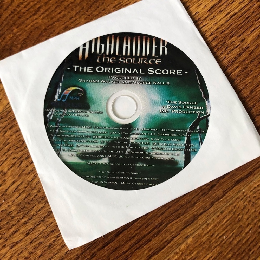 Highlander The Source The Original Score CD